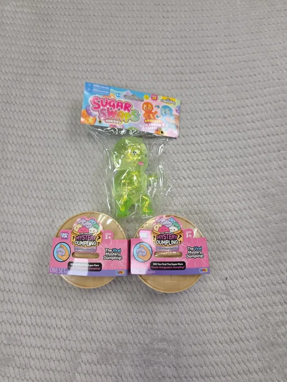 Mystery Dumpling Purple Holographic Lot Of 2 Viral Buns Sugar Swaps Babies RMS